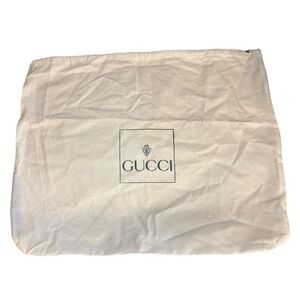 Gucci Authentic Dust Bag Large 13x16 Drawstring Storage Bag Beige